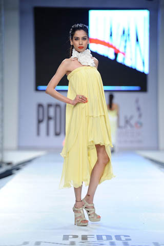 Tazeen Hassan at PFDC Sunsilk Fashion Week 2012 Day 1