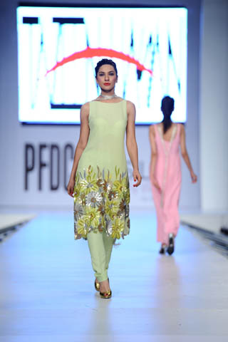 Tazeen Hassan at PFDC Sunsilk Fashion Week 2012 Day 1