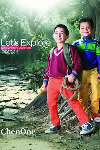 Chen One Winter Collection 2014 for Kids, Winter Dresses for KIds