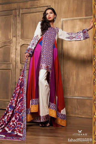 Fahad Hussayn Museum Collection 2013 by Ittehad Textiles