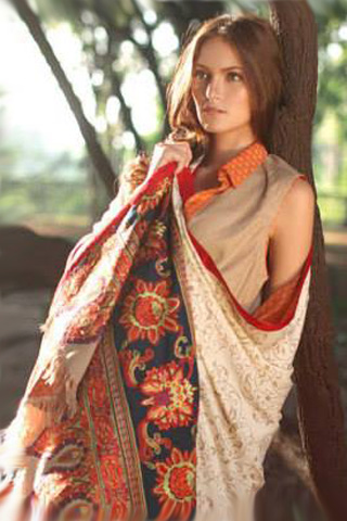 LSM Latest 2013 House of Zunn Shawl Collection