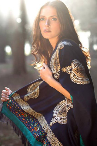 Latest LSM 2013 House of Zunn Shawl Collection