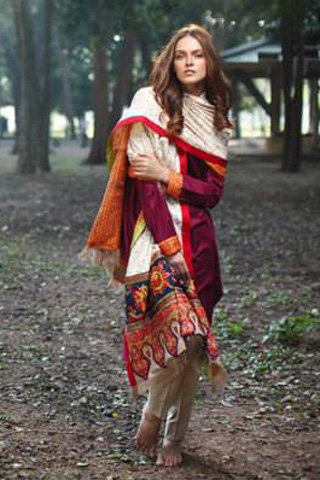 2013 Latest LSM House of Zunn Shawl Collection