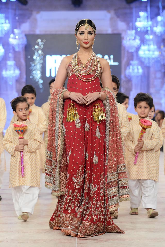 Karma Red The Lotus Raj Collection at PFDC 2014