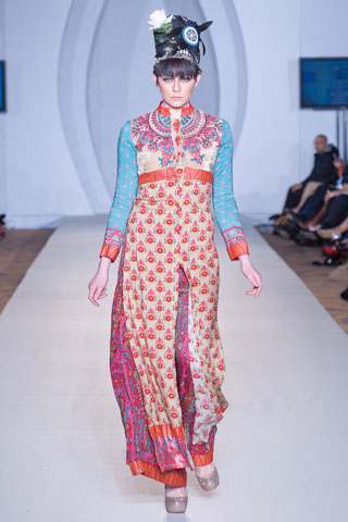 Lala Textiles Collection at PFW 3 London 2012
