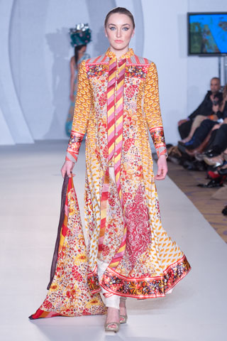 Lala Textiles Collection at PFW 3 London 2012