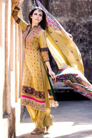 Latest Virsa Jacquard Lawn Prints Collection 2012 by Fivestar