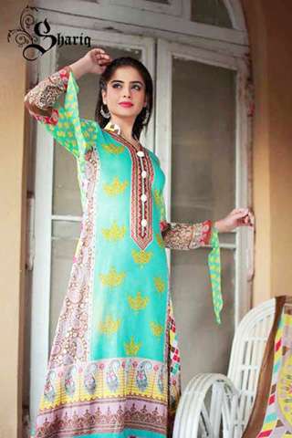 Shariq Textiles 2014 Libas Crinkle Lawn Collection