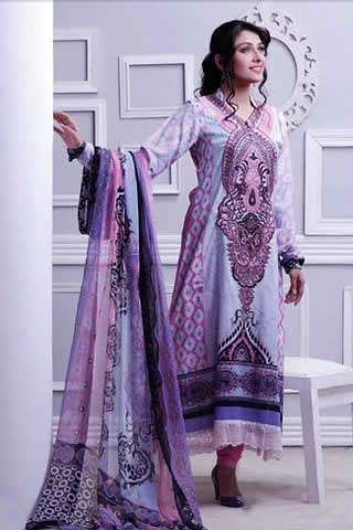 Mahnoor Spring Lawn Collection 2013 by Al-Zohaib Textiles