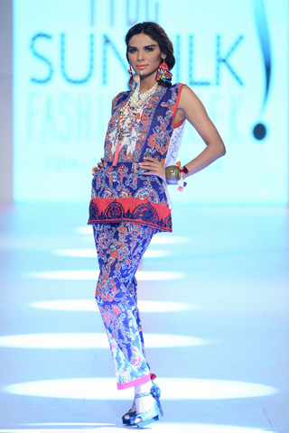 2014 Latest Nimsay by Nimra Textile PFDC Collection