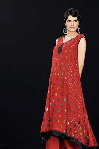Party Wear Luxury Seussical Collection 2012 by Karma Pink