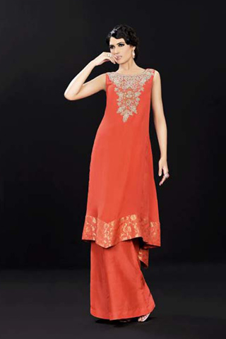 Party Wear Luxury Seussical Collection 2012 by Karma Pink