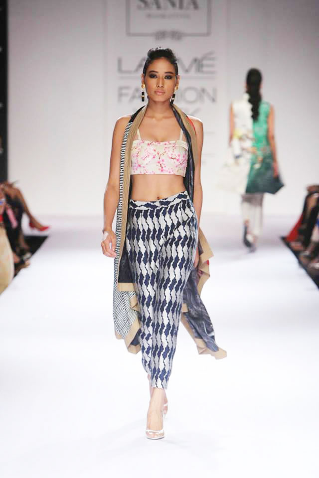 Sania Maskatiya showcased Sakura at Lakme Fashion Week 2014