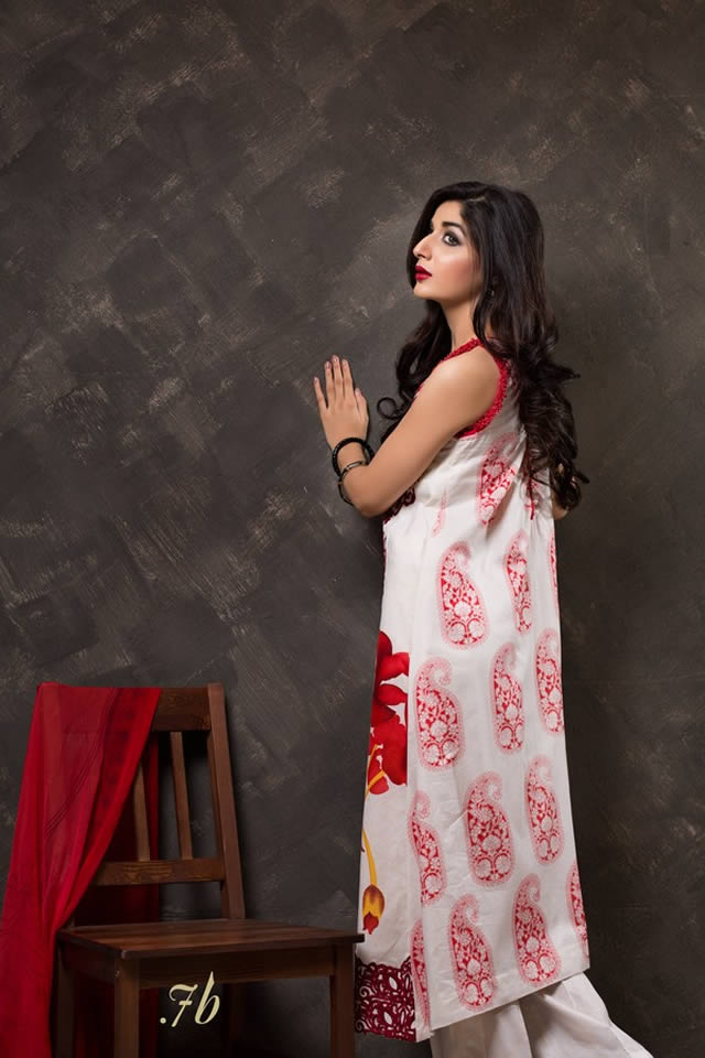 Designer Al Zohaib Mahiymaan Dresses Signature Eid Lawn 2015 Images