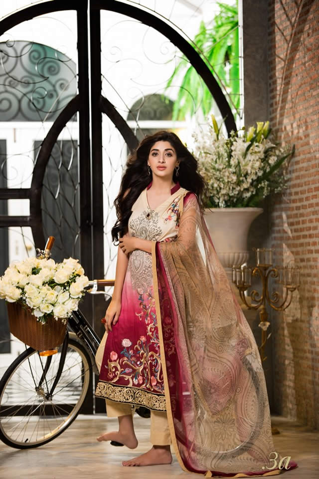 2015 Signature Eid Lawn Al Zohaib Mahiymaan Summer Dresses Picture Gallery