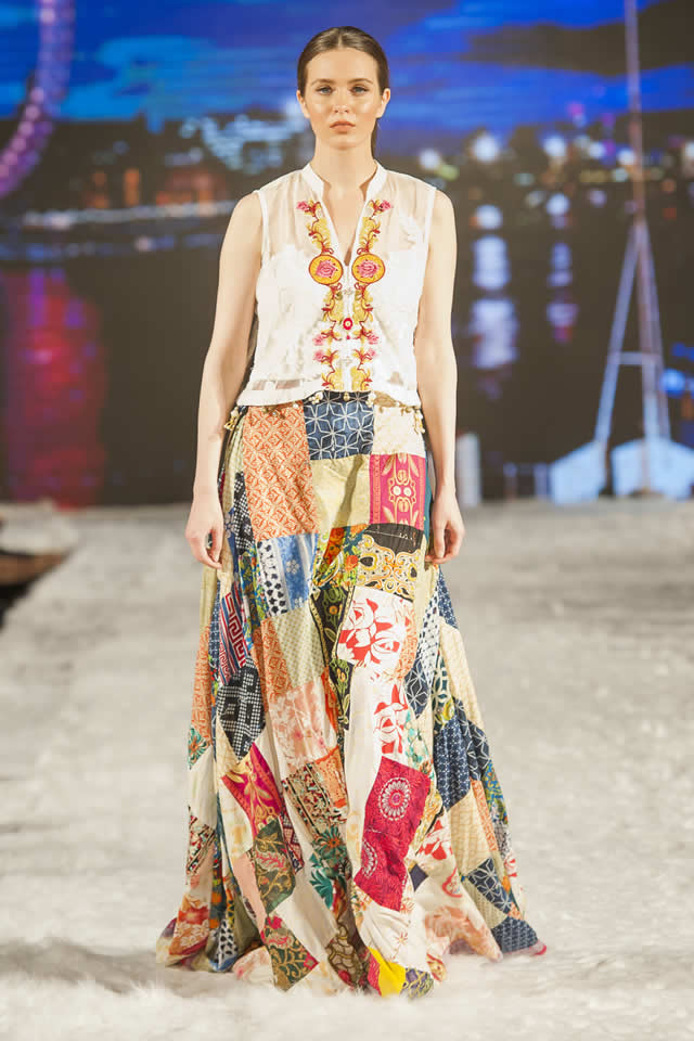 Al Zohaib Textile Pakistan Fashion Week 9 London Dresses collection 2016