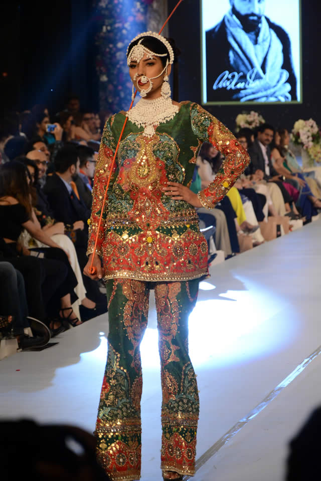 Designer Ali Xeeshan Dresses PFDC LOreal Paris Bridal Week 2015 Images