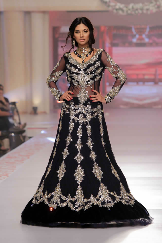 Telenor Bridal Couture Week 2015 Amina Yasmeen Formal Dresses Pics