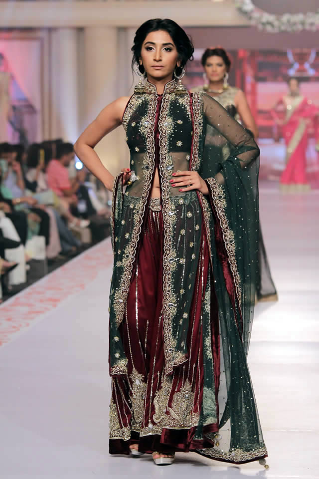 2015 Telenor Bridal Couture Week Amina Yasmeen Dresses Collection Photos