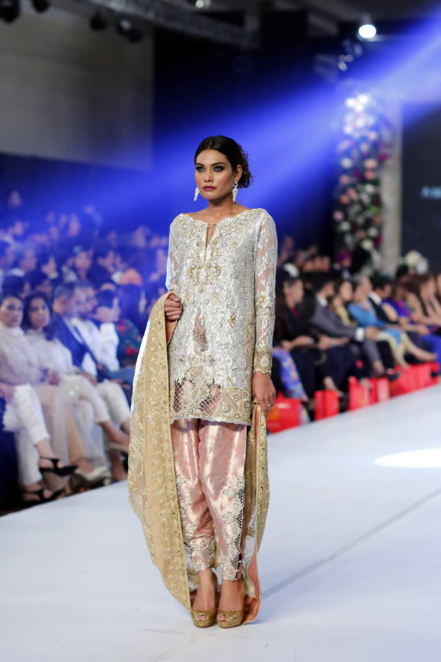 2015 PFDC Loreal Paris Bridal Week Ammara Khan Formal Dresses Pics