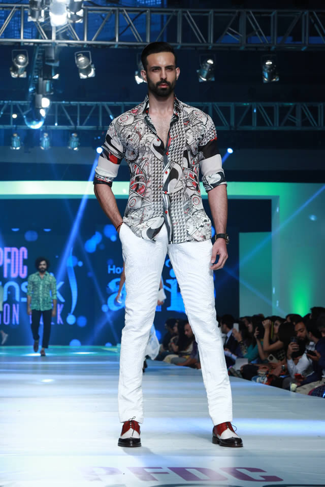 PFDC Sunsilk Fashion Week 2015 Arsalan Iqbal Summer Dresses Picture Gallery