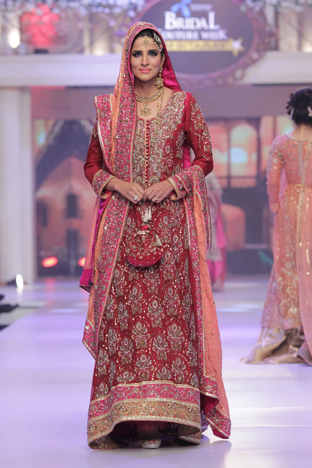 2015 Telenor Bridal Couture Week Ayesha Ibrahim Wedding Dresses Pics