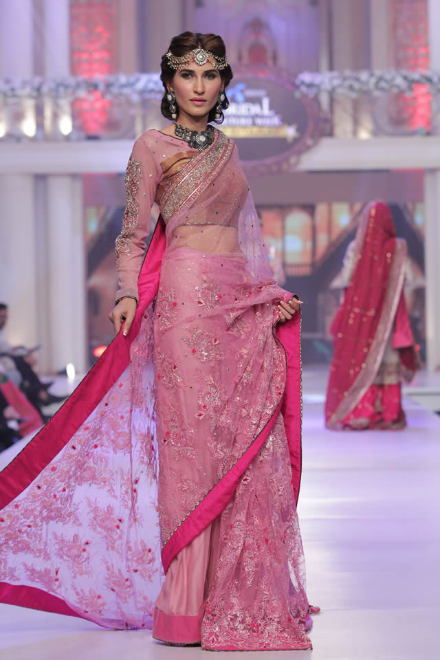 2015 Telenor Bridal Couture Week Ayesha Ibrahim Wedding Colleciton Pictures