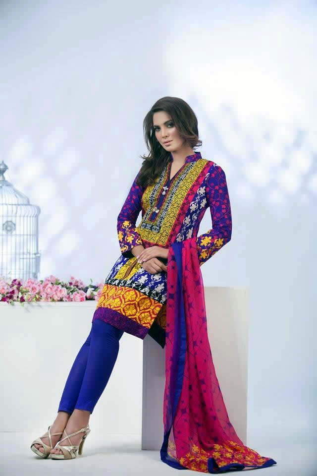 2015 Summer Lawn Prints Ayesha Somaya Summer Colleciton