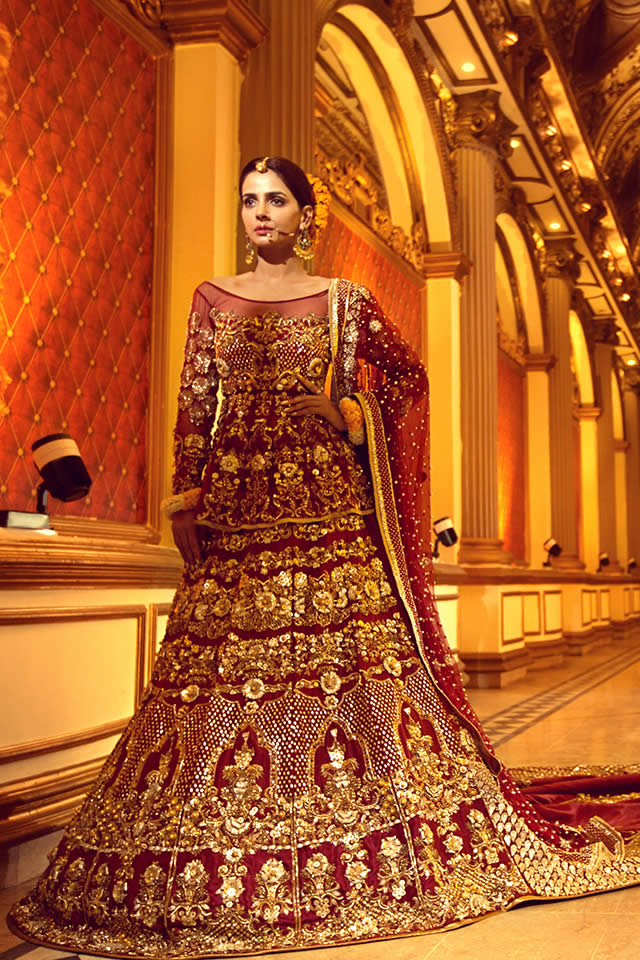 Erum Khan Nawabzadi Bridal Couture Featuring Saba Qamar