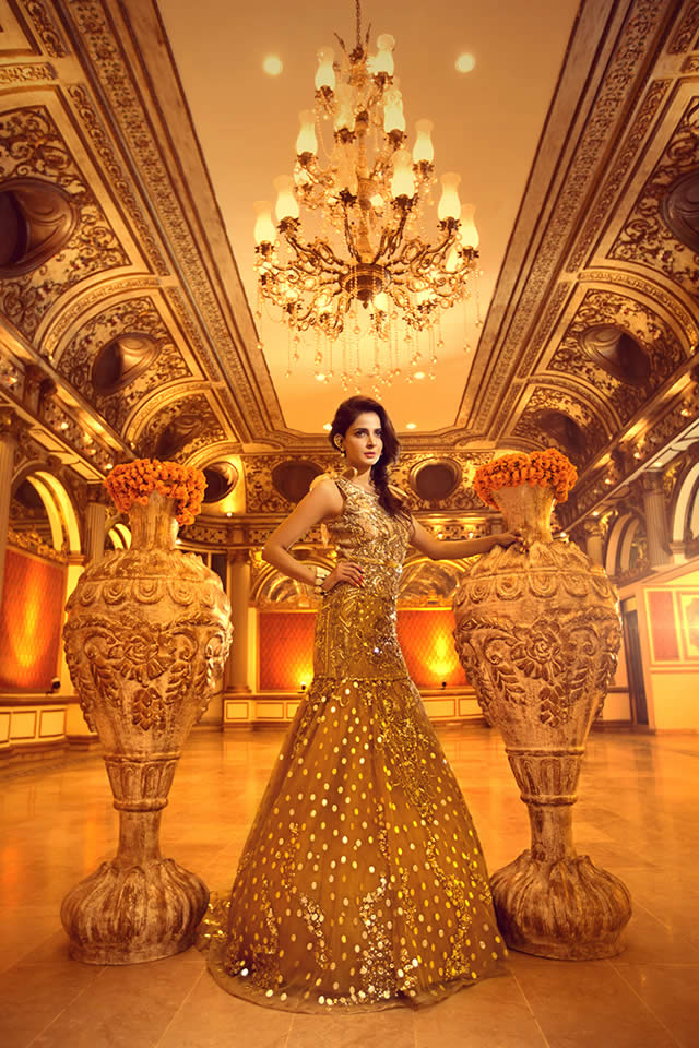 Erum Khan Nawabzadi Bridal Couture Featuring Saba Qamar