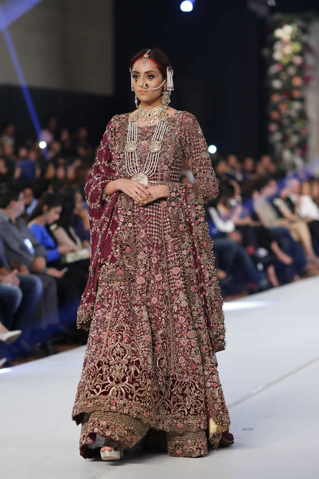 2015 PFDC Loreal Paris Bridal Week Fahad Hussayn Formal Dresses Pics