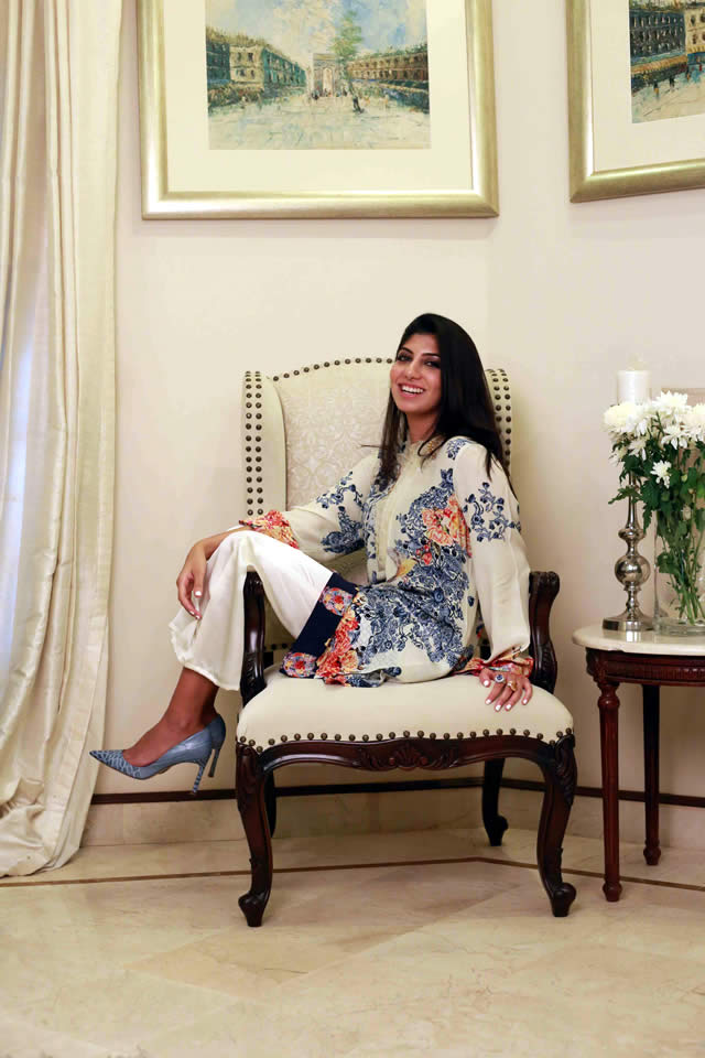 2015 Silk Printed Kurtas Farah Talib Aziz Dresses Collection Photos