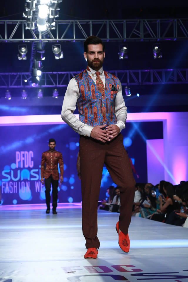2015 PFDC Sunsilk Fashion Week Huma and Amir Adnan Collection