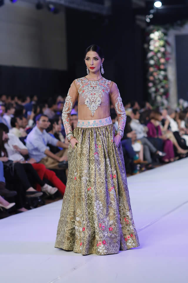 2015 PFDC Loreal Paris Bridal Week Kamiar Rokni Formal Dresses Pics