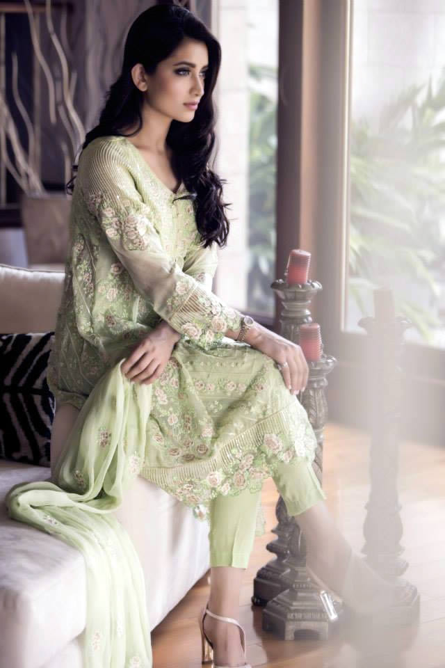 Maria B Dresses Mbroidered Eid 2015 Images