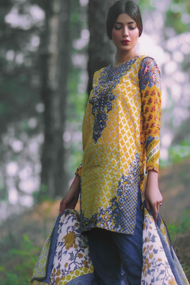 Mina Hasan Summer Lawn collection 2016 Pictures