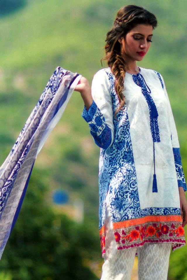 Mina Hasan Summer Lawn collection 2016 Images