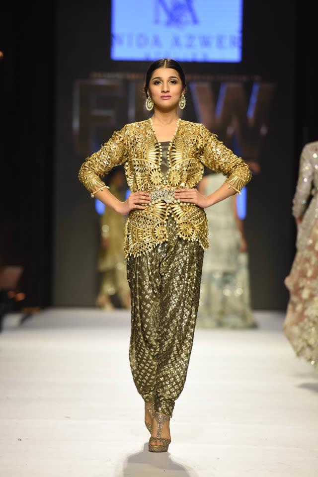 2015 Fashion Pakistan Week WF Nida Azwer Latest Dresses Picture Gallery