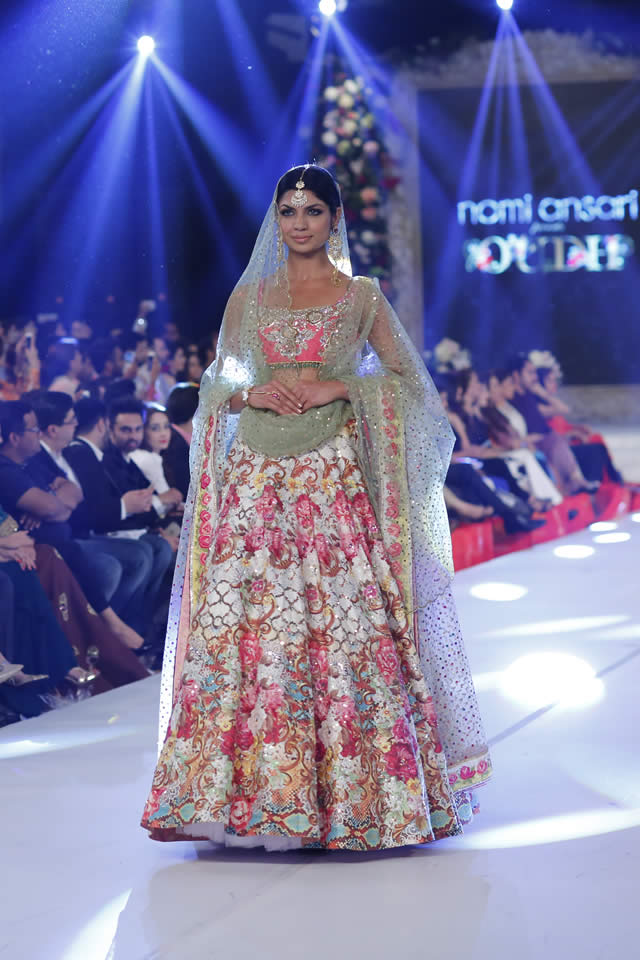 Fashion Designer Nomi Ansari Dresses PFDC Loreal Paris Bridal Week 2015 Photo Gallery