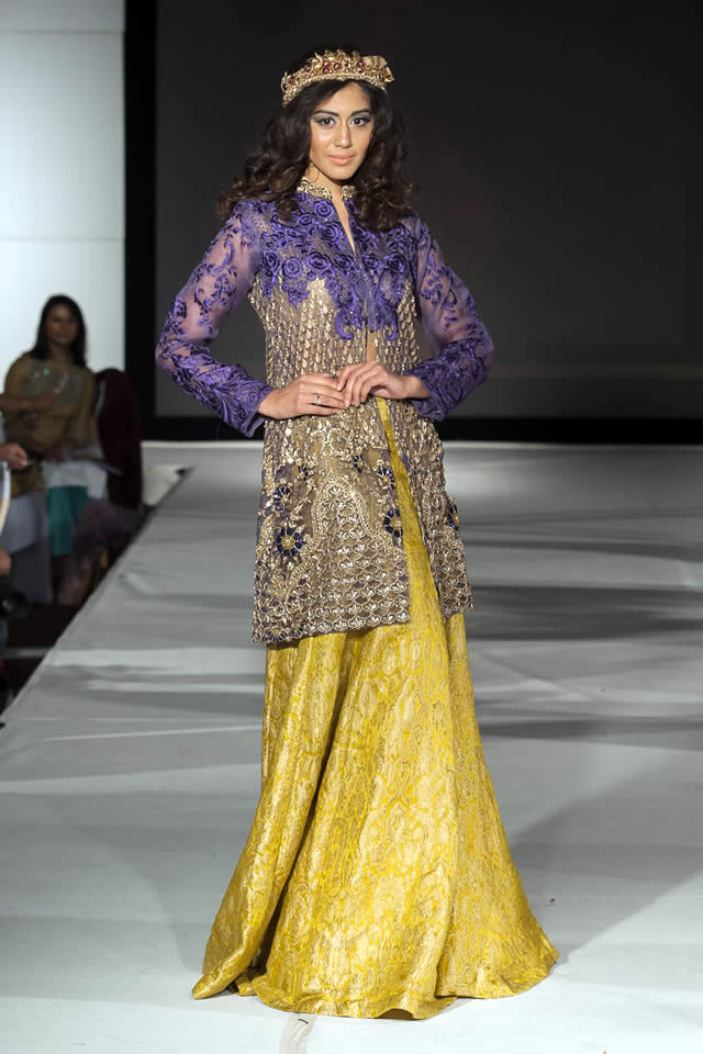2015 Pakistan Fashion Extravaganza London Saira Rizwan Wedding Dresses Pics