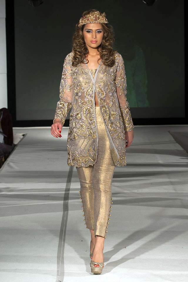 2015 Pakistan Fashion Extravaganza London Saira Rizwan Collection Photo Gallery