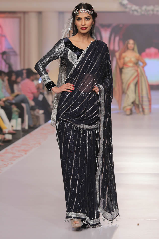 2015 Telenor bridal couture week Sarah Gandapur wedding Collection Images