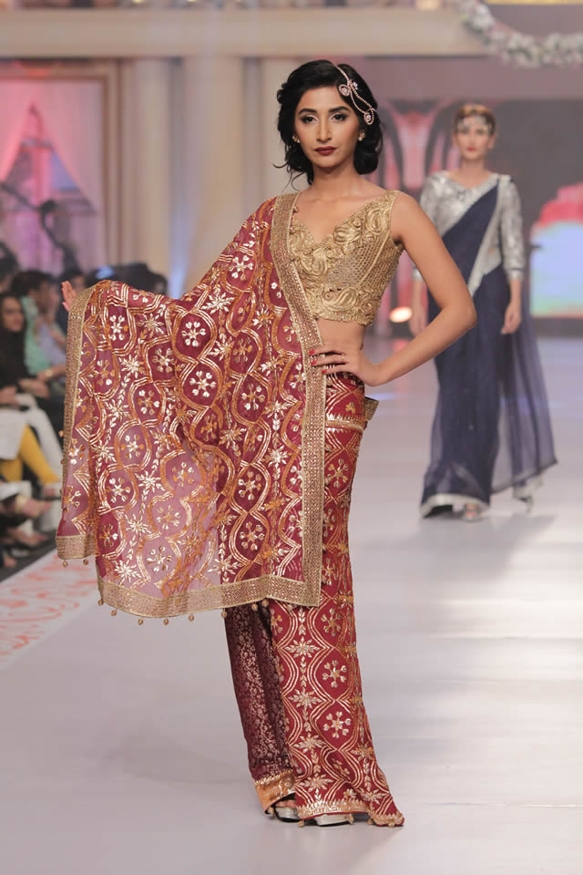 2015 Telenor bridal couture week Sarah Gandapur Dresses Collection Photos