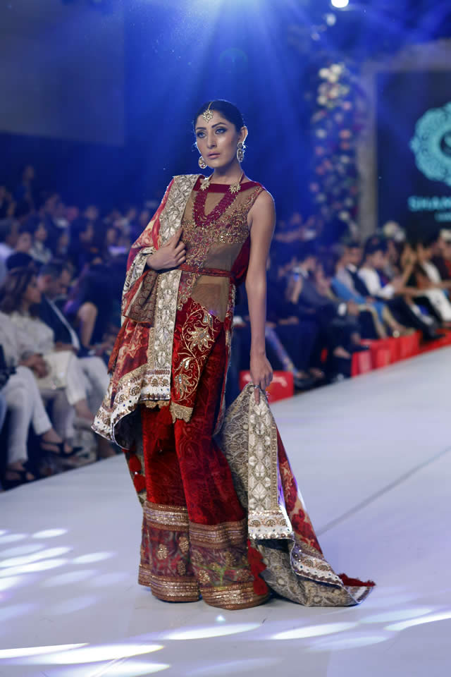 2015 PFDC Loreal Paris Bridal Week Shamaeel Ansari Fall/Winter Collection Images