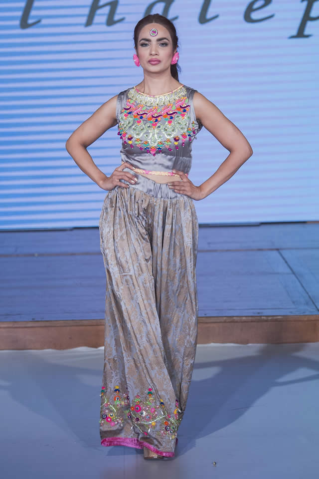 2015 Pakistan Fashion Week 8 London Somal Halepoto Formal Dresses Pics