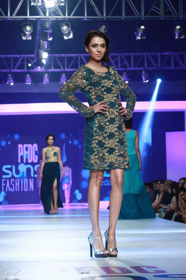 2015 PFDC Sunsilk Fashion Week Syeda Amera Dresses Collection Photos