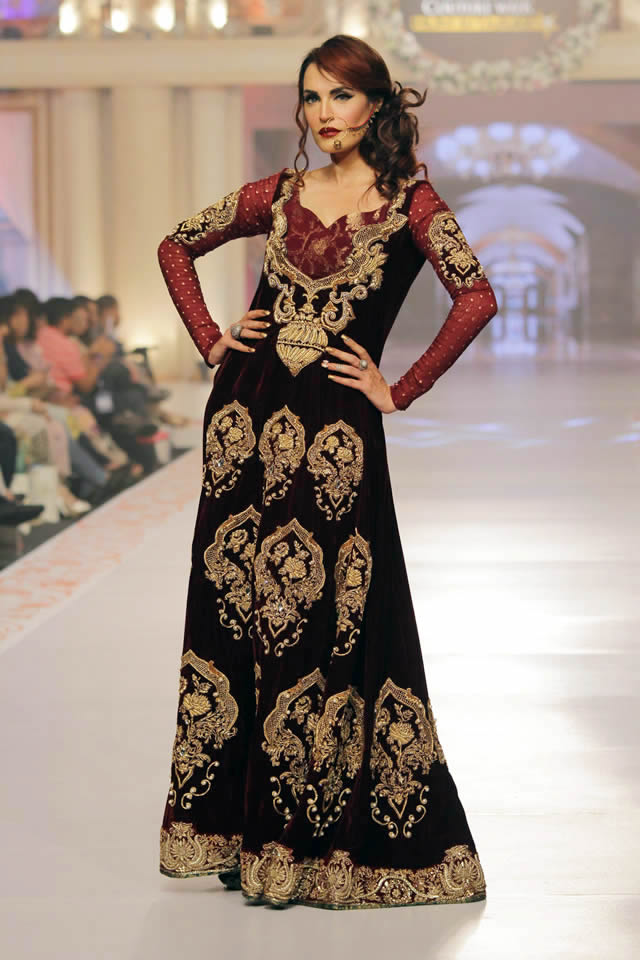 Telenor Bridal Couture Week 2015 Tabassum Mughal Dresses Gallery