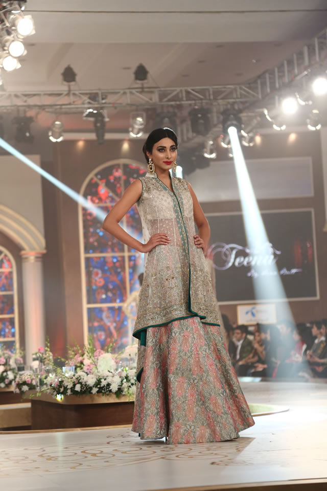 Bridal Couture Week 2015 Teena by Hina Butt Formal Dresses Pics