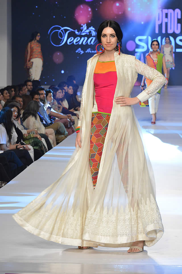 Teena by Hina Butt Dresses collection 2015