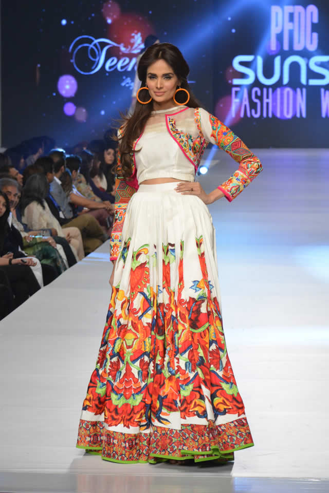 2015 PFDC Sunsilk Fashion Week Teena by Hina Butt SS Collection